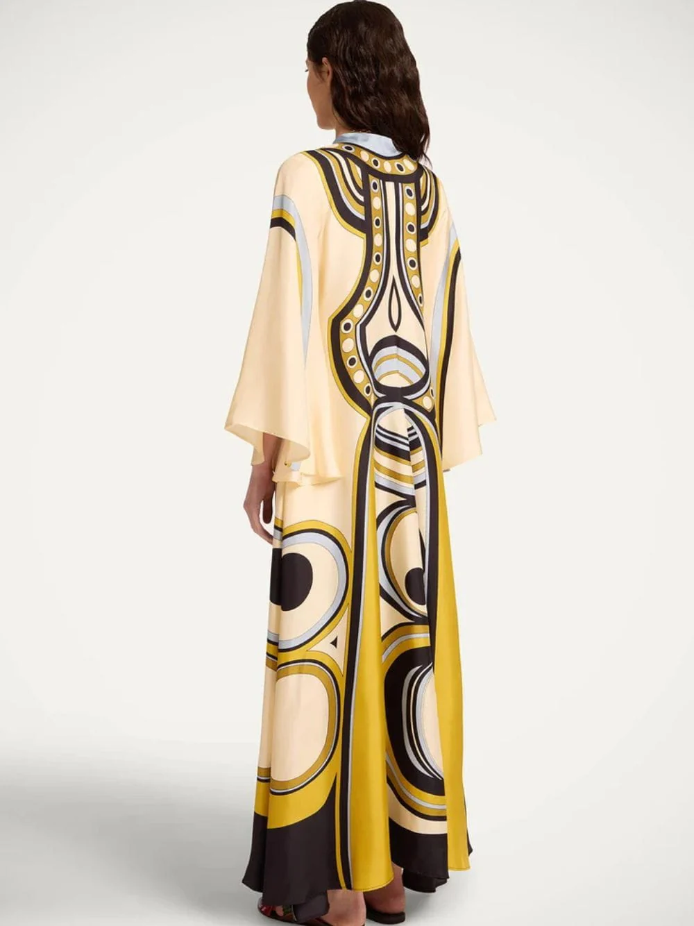 Sanctuary Placée Ivory Silk Twill Magnifico Dress - Image 4