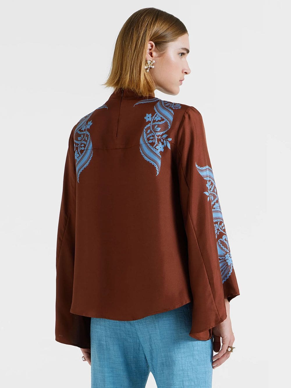 Signoria Placée Silk Twill Top - Image 3