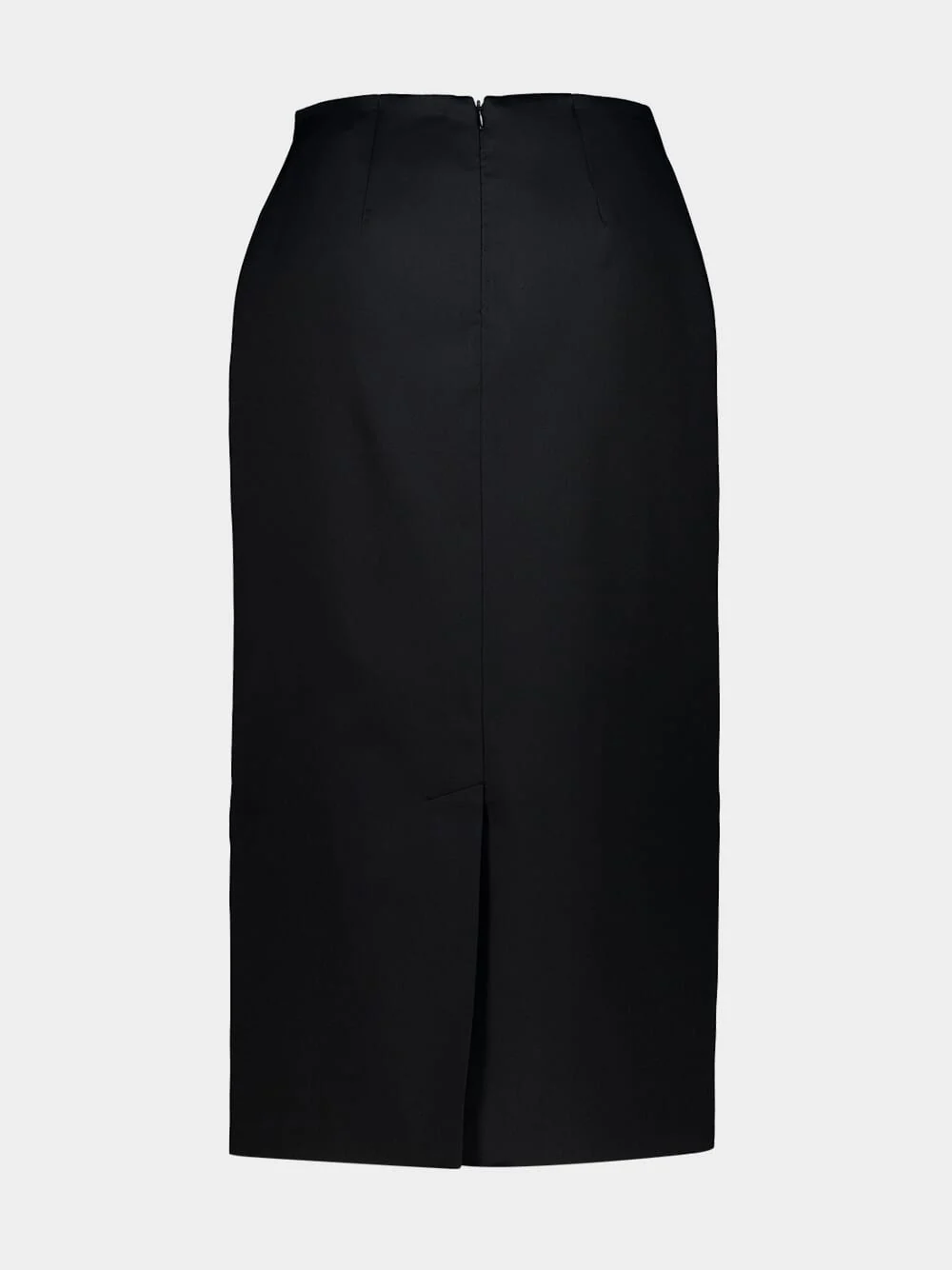 Peonies Blue Jacquard Pencil Skirt - Image 2