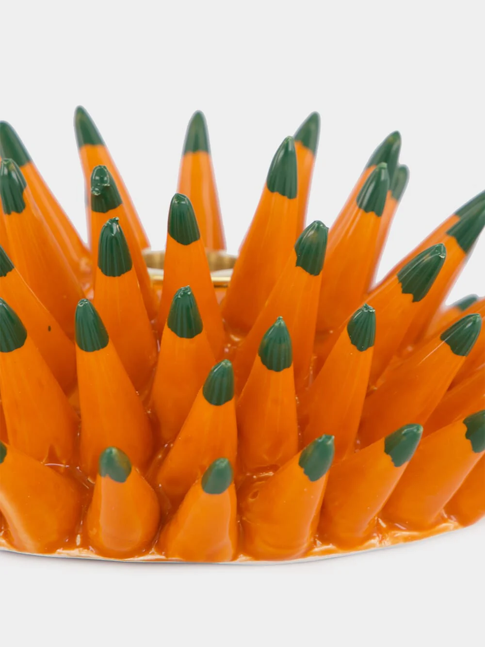 Solid Orange Spine Candle Holder - Image 3
