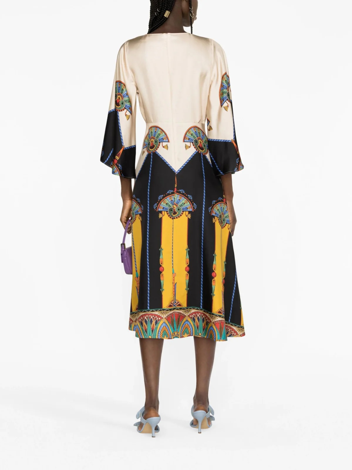 Sorella Twill Silk Midi Dress - Image 4