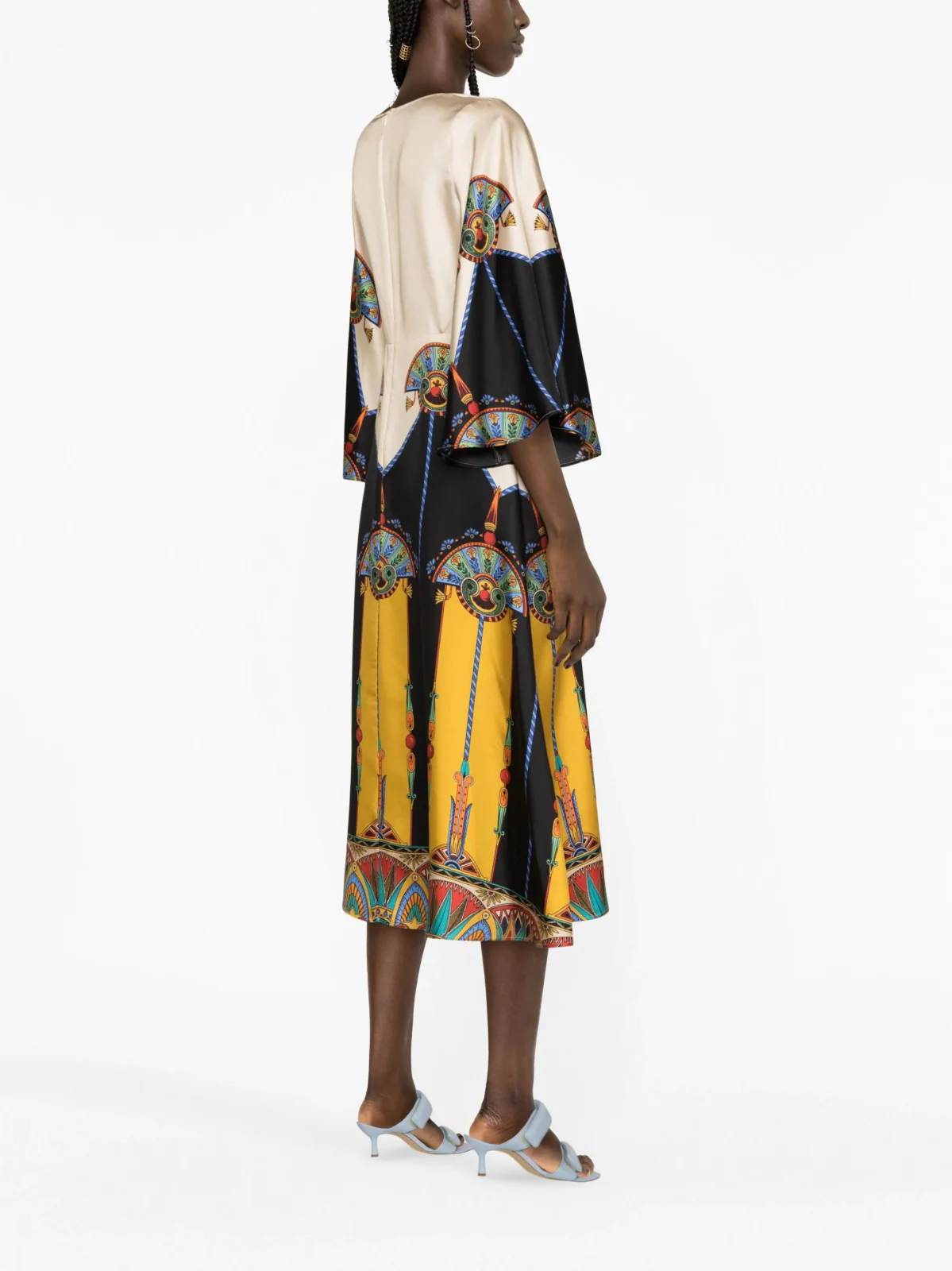 Sorella Twill Silk Midi Dress - Image 5