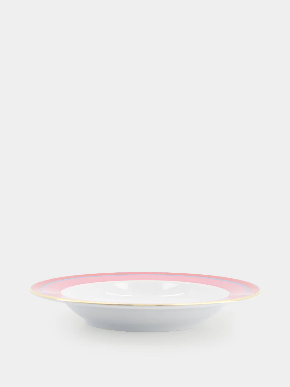 Pink Rainbow Set of Soup and Dinner Plates - Image 4