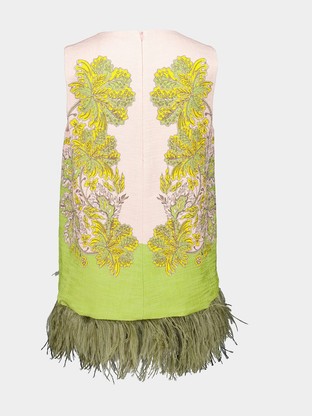 Swathe Pink Feather Trim La Scala Top - Image 3