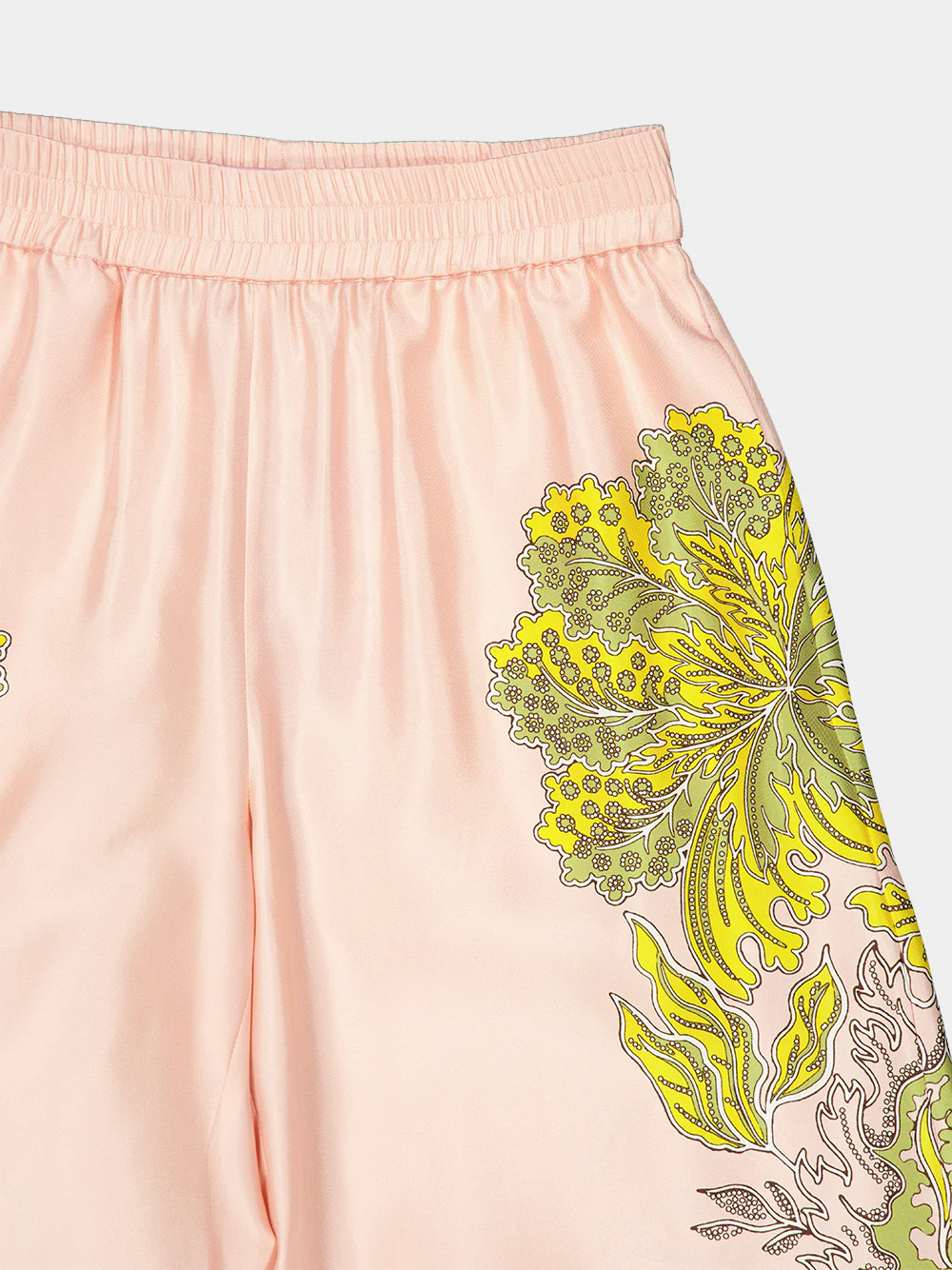 Swathe Placée Pink Silk Twill Palazzo Pants - Image 5