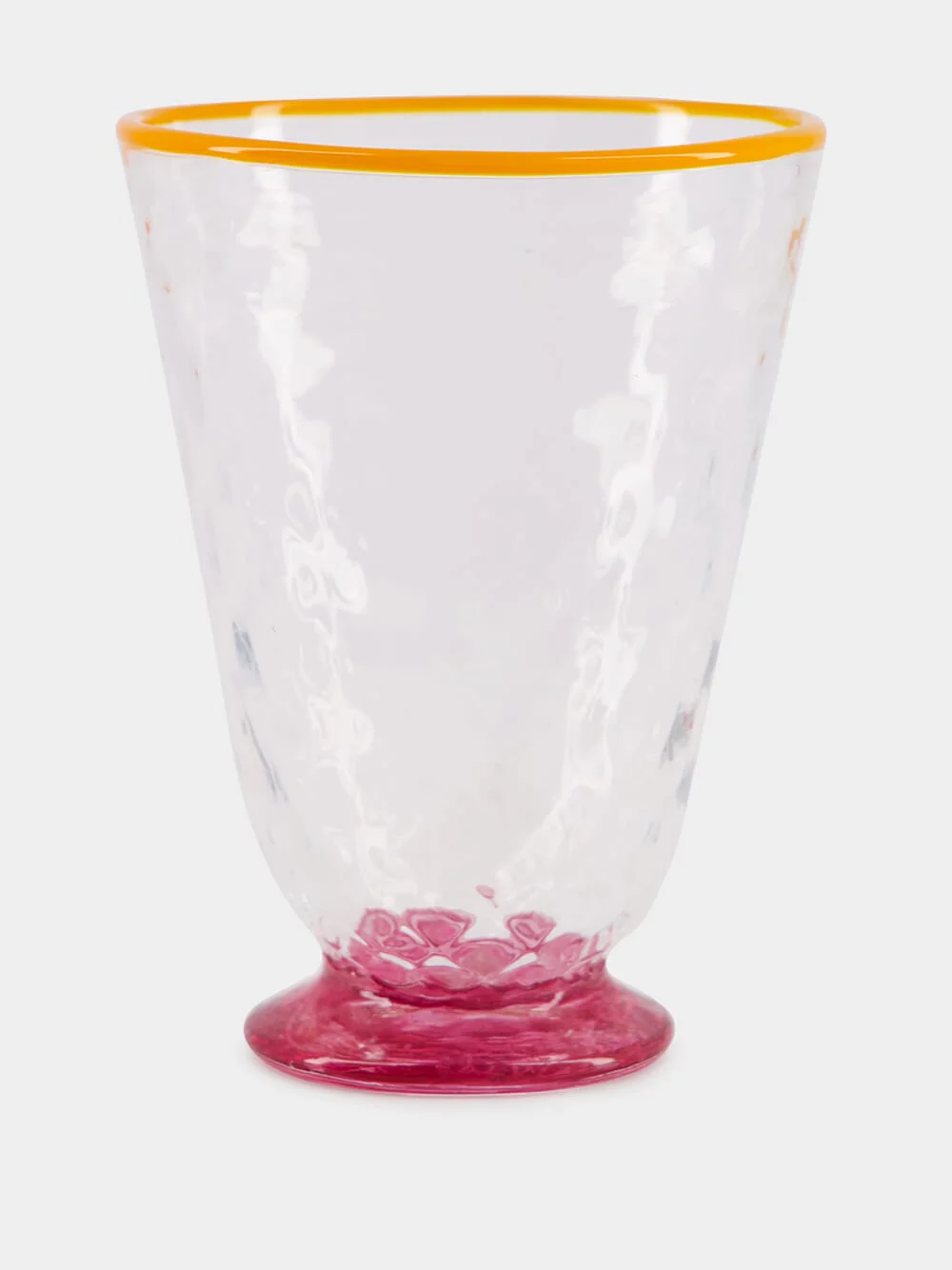 Set of 2 Quilted Murano Pink Glasses - Image 3