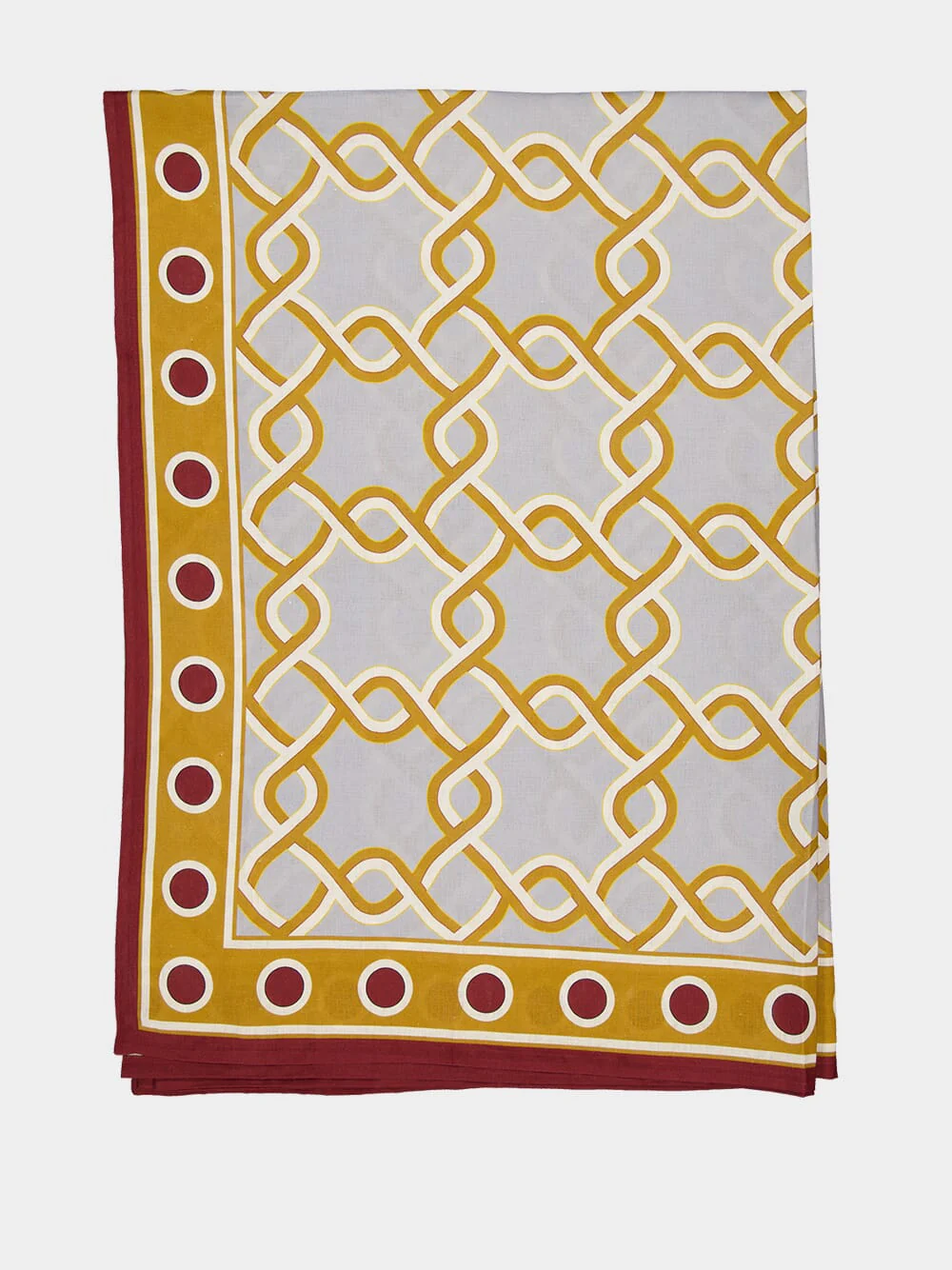 Tackle Turquoise Medium Linen Tablecloth - Image 2