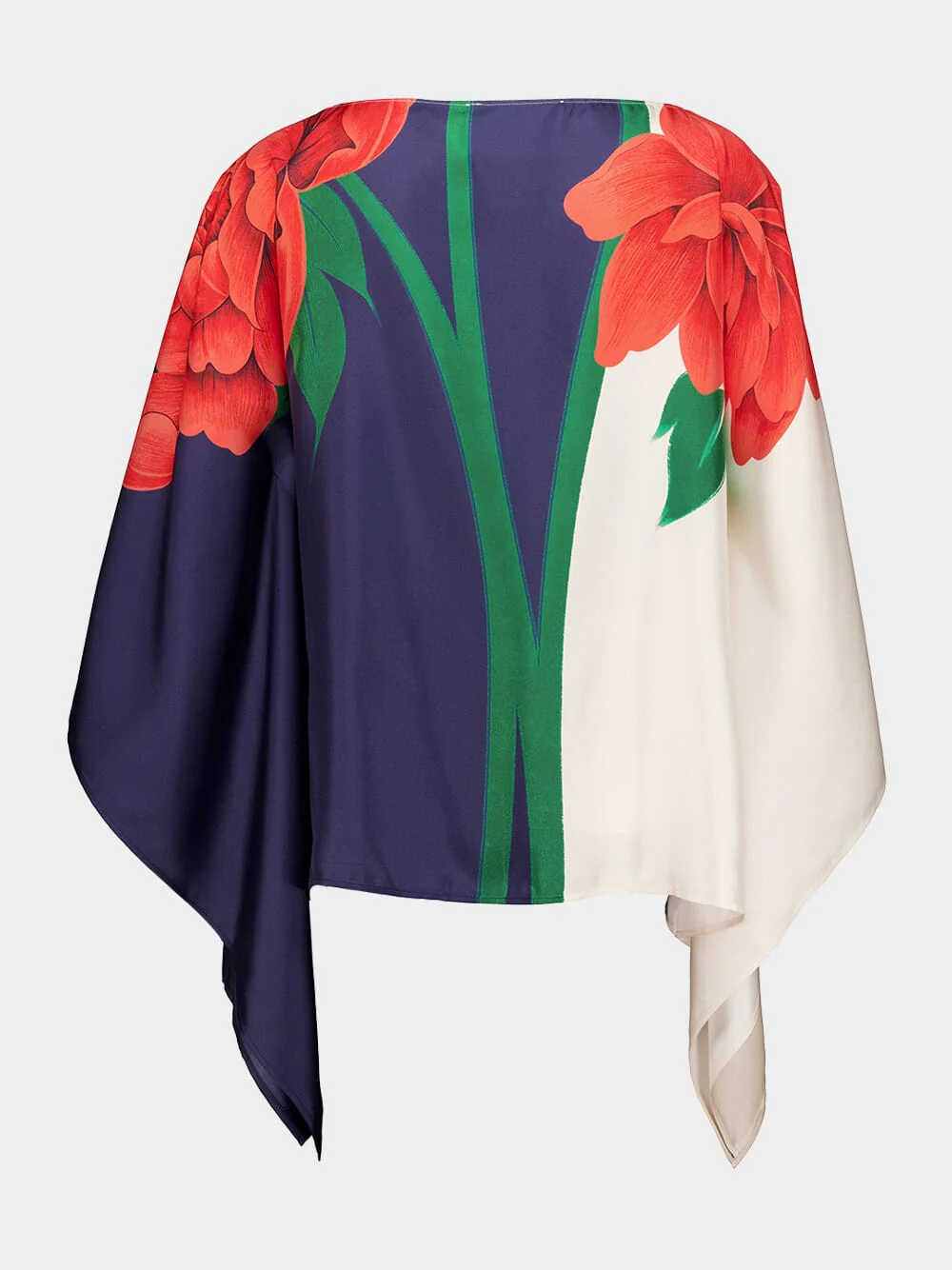 Queen Peony Placée Blue Foulard Top - Image 3