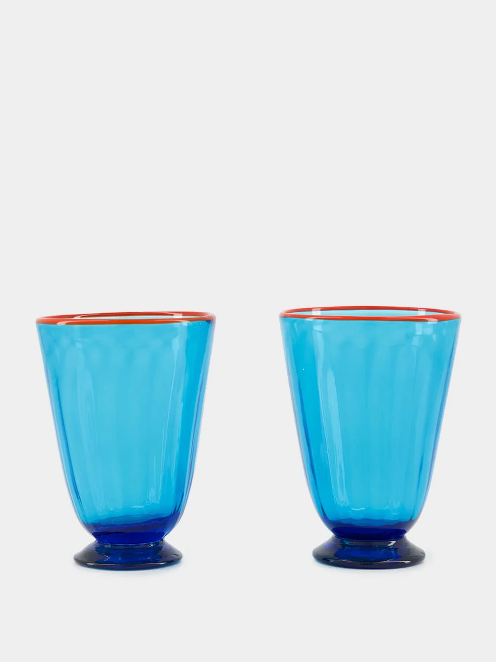 Turquoise Murano Glass Set of 2