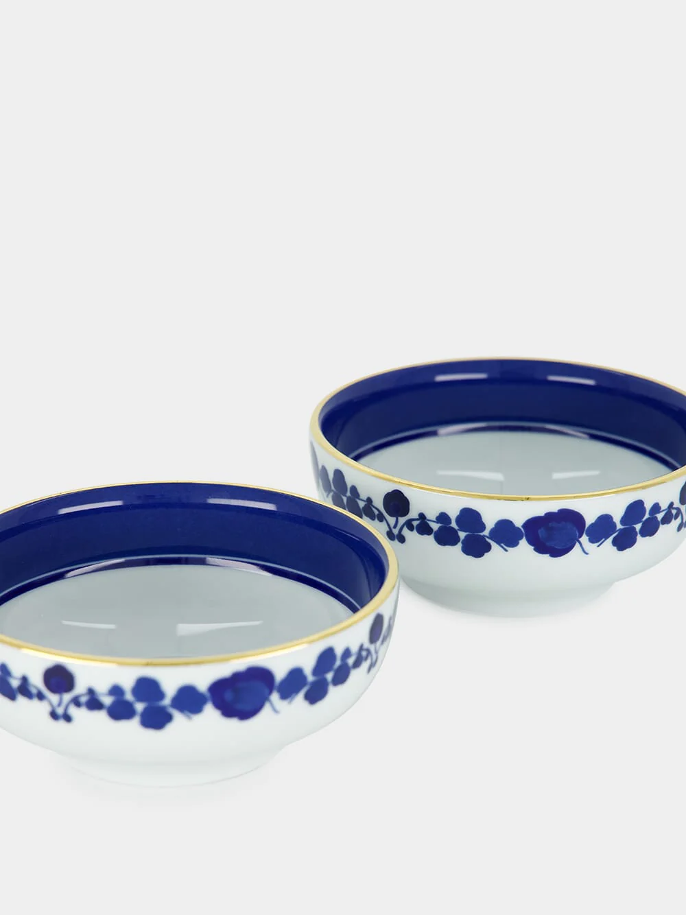 Wildbird Blue in Porcelain Snack Bowl Set of 2 - Image 2
