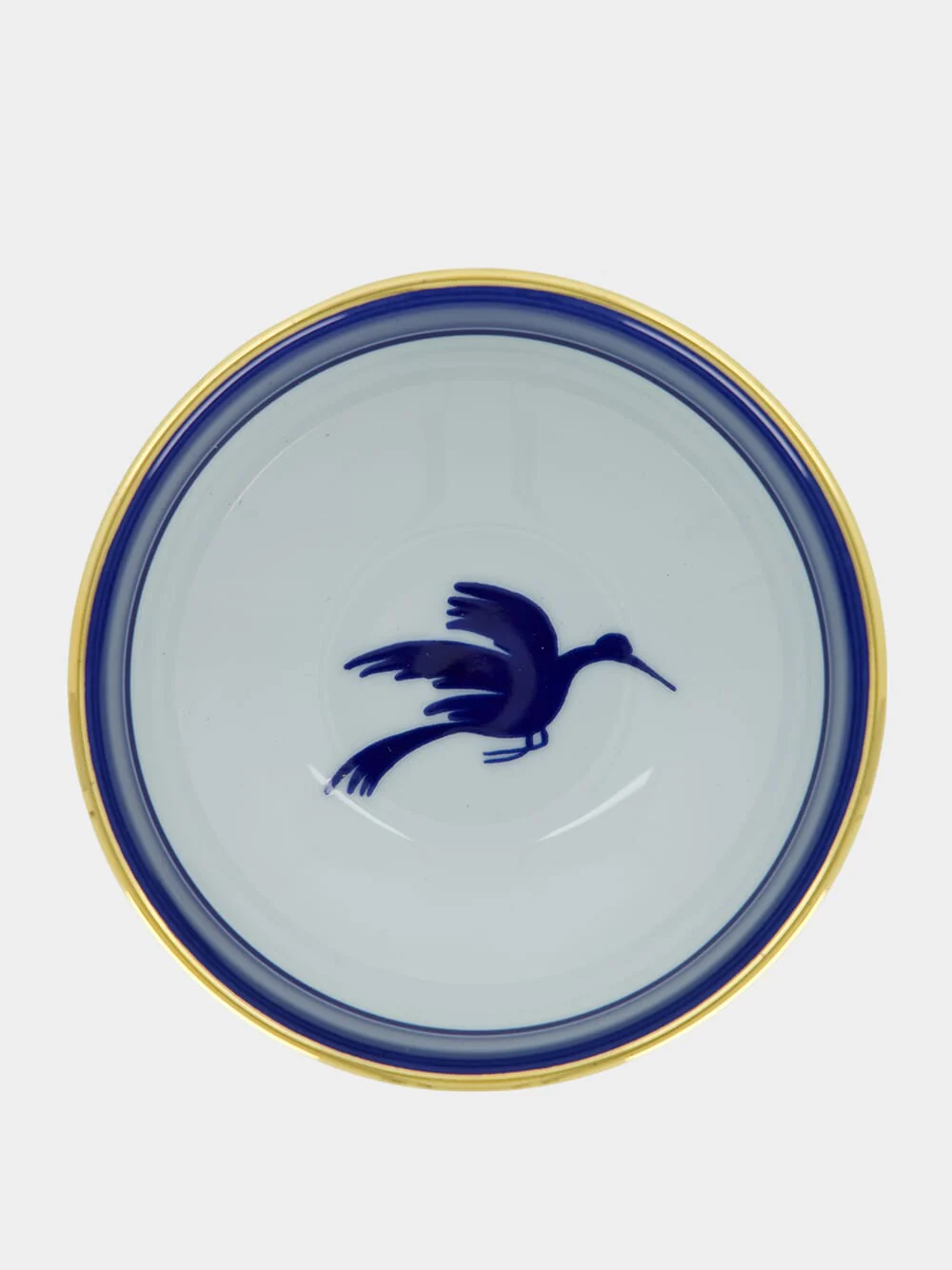 Wildbird Blue in Porcelain Snack Bowl Set of 2 - Image 4