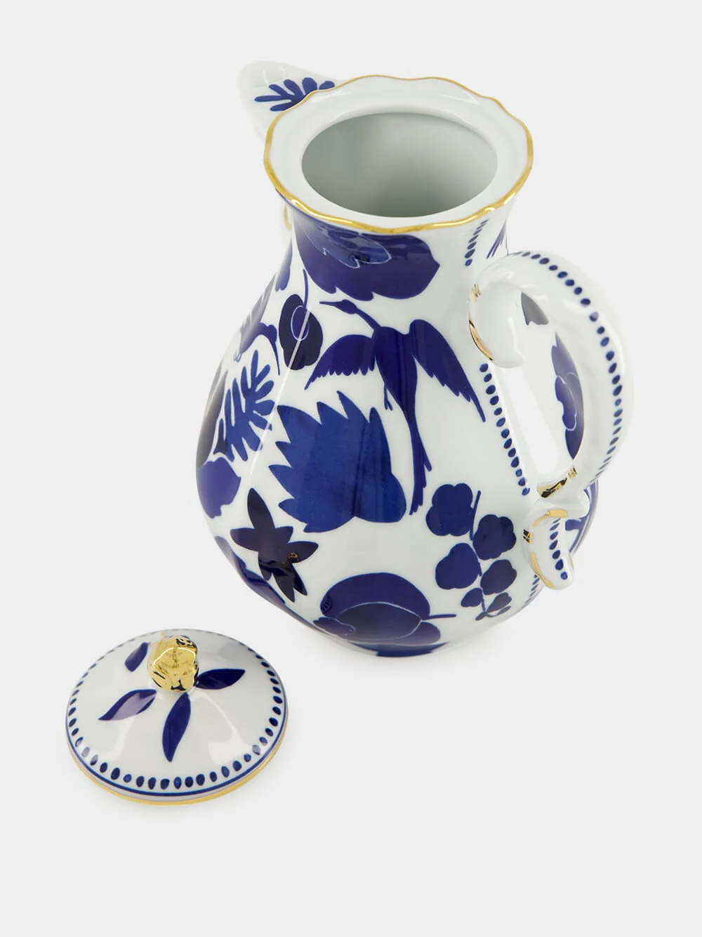Wildbird Blue Porcelain Mama Teapot - Image 3