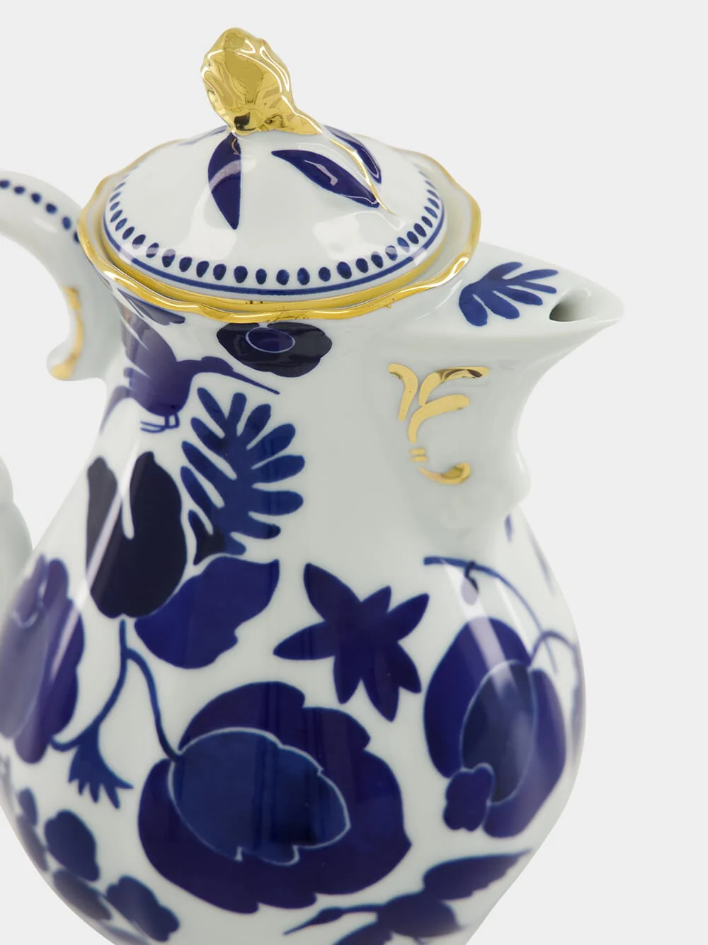 Wildbird Blue Porcelain Mama Teapot - Image 4