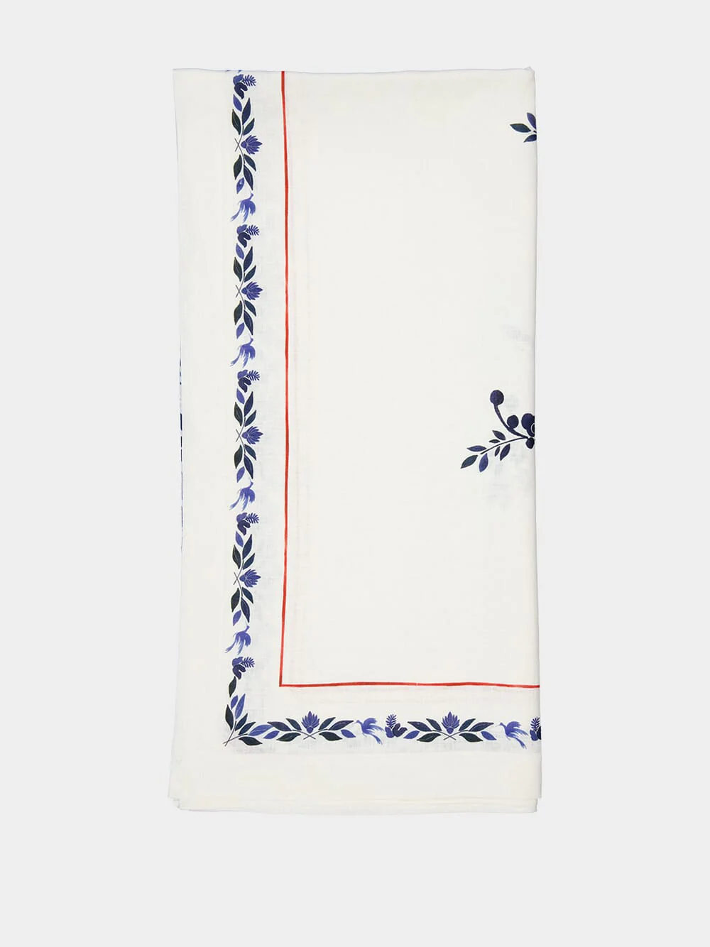 Wildbird Placée Blue in Linen Large Tablecloth