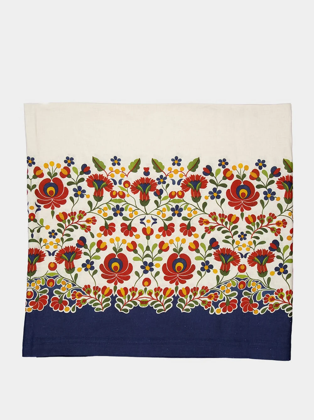 Windflower Placée Bordeaux Linen Large Tablecloth - Image 2