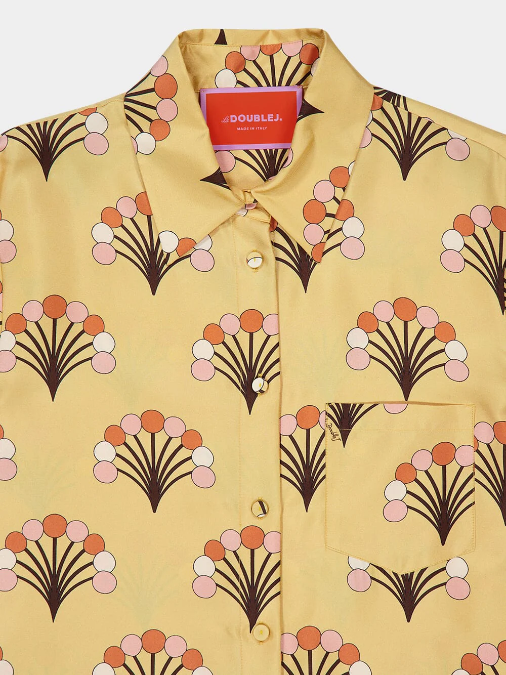 Yellow Printed Cotton Long-Sleeve Boy Shirt - Image 3