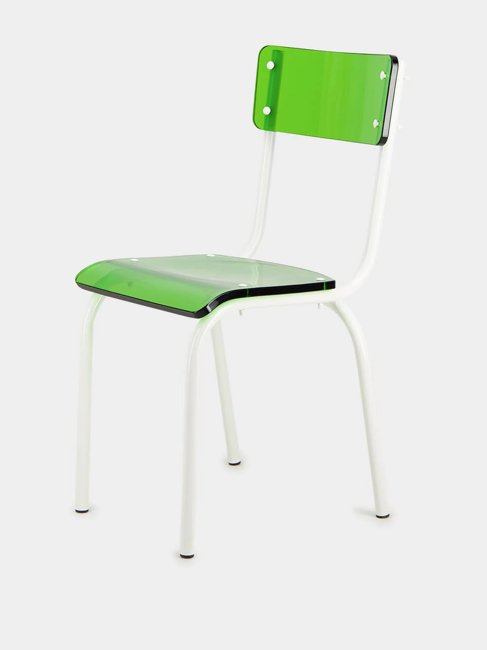 Green Pop Acrylic Glass Chair - Image 3