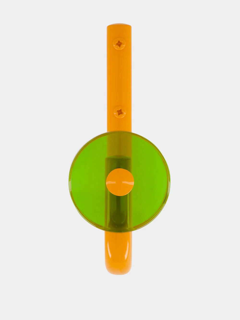 Orange and Green Acrylic Coat Hook