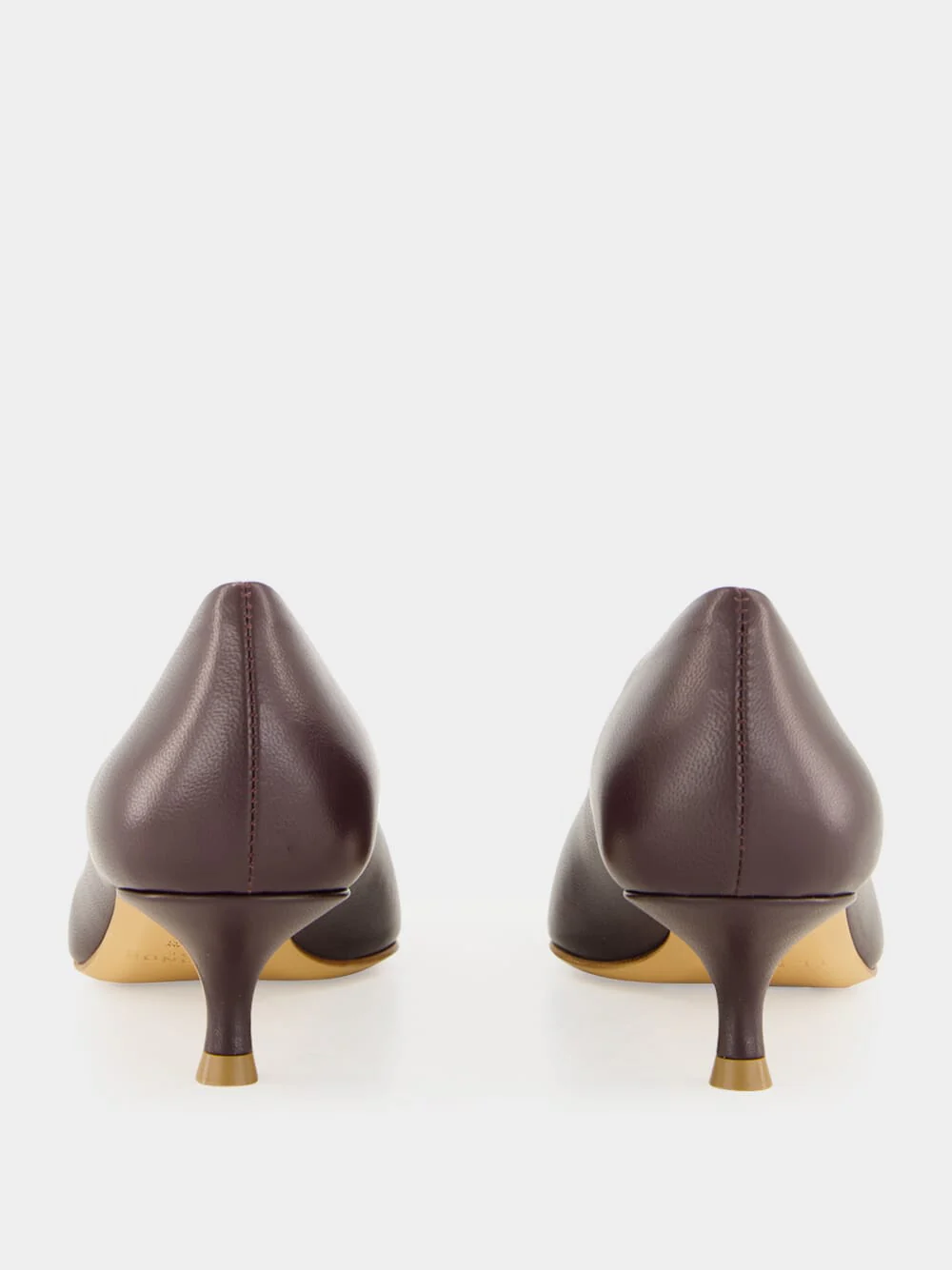 Aubergine Naplack Babouche Kitten Heel - Image 5