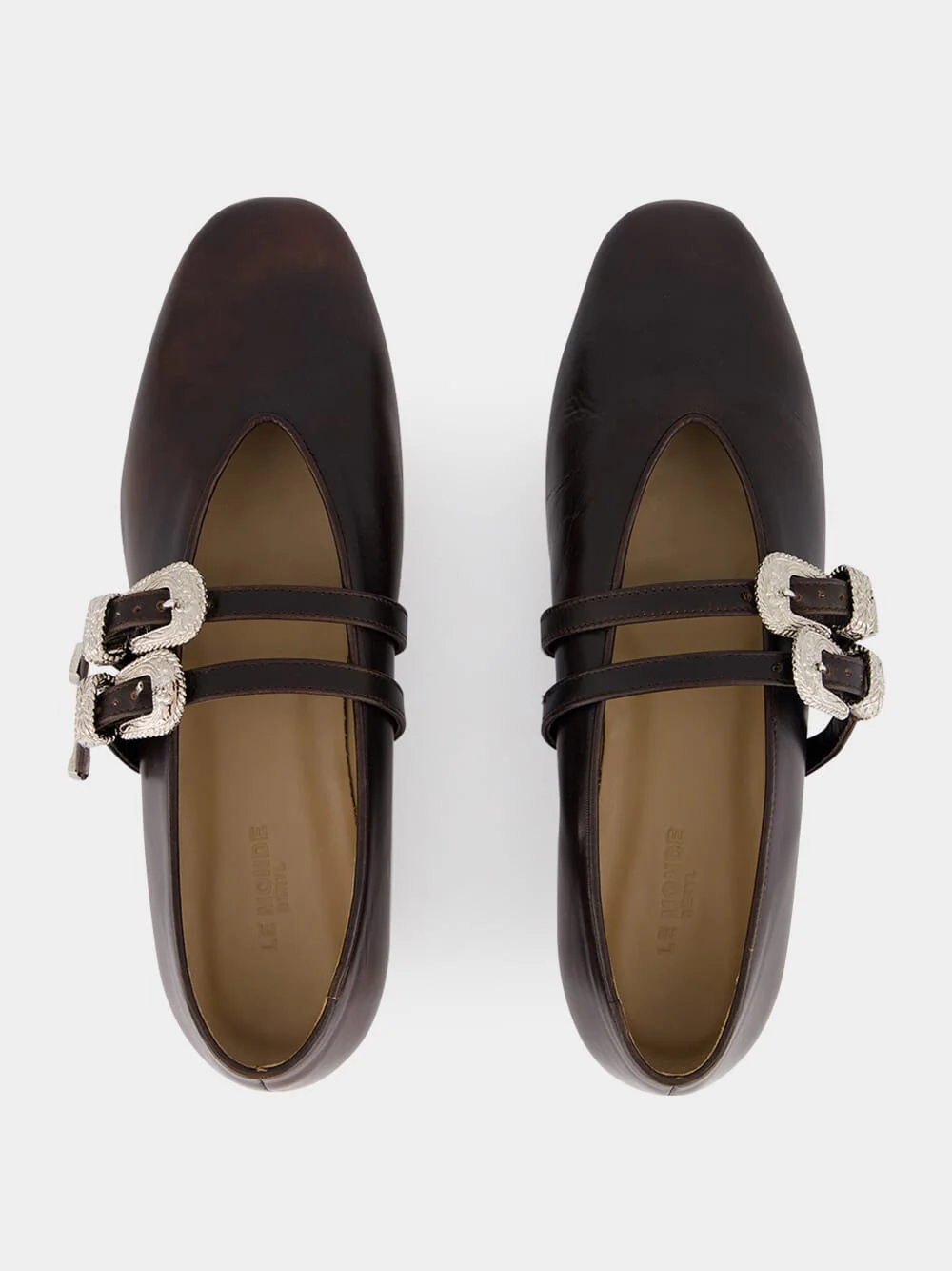 Brown Claudia Leather Slipper - Image 4