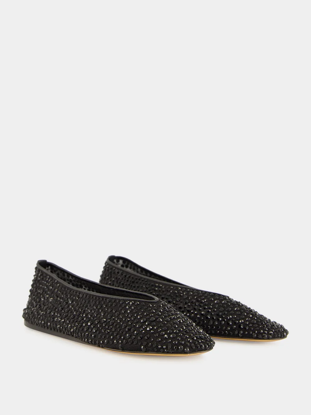 Luna Slippers with Crystals in Black - Image 3