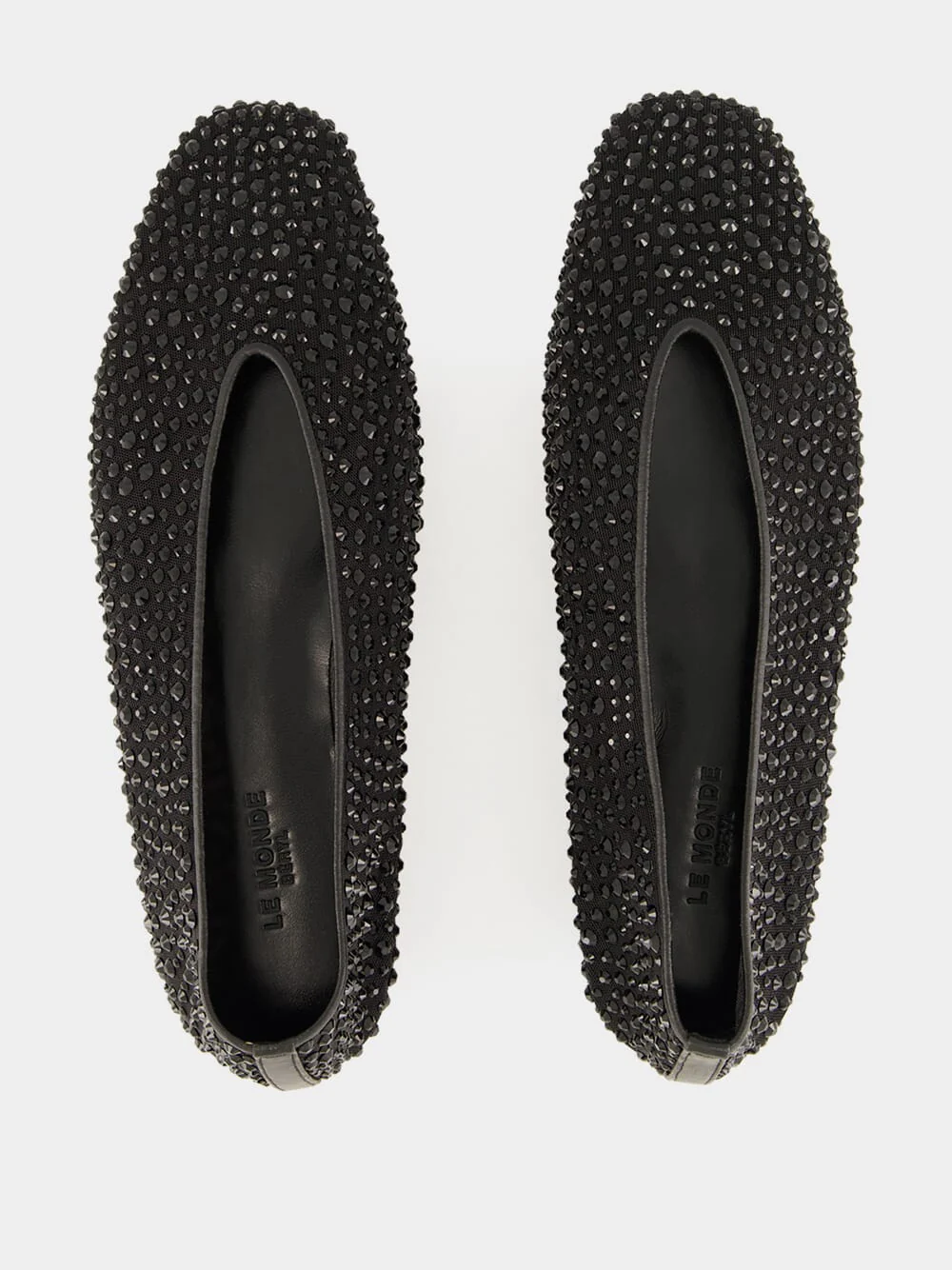 Luna Slippers with Crystals in Black - Image 4