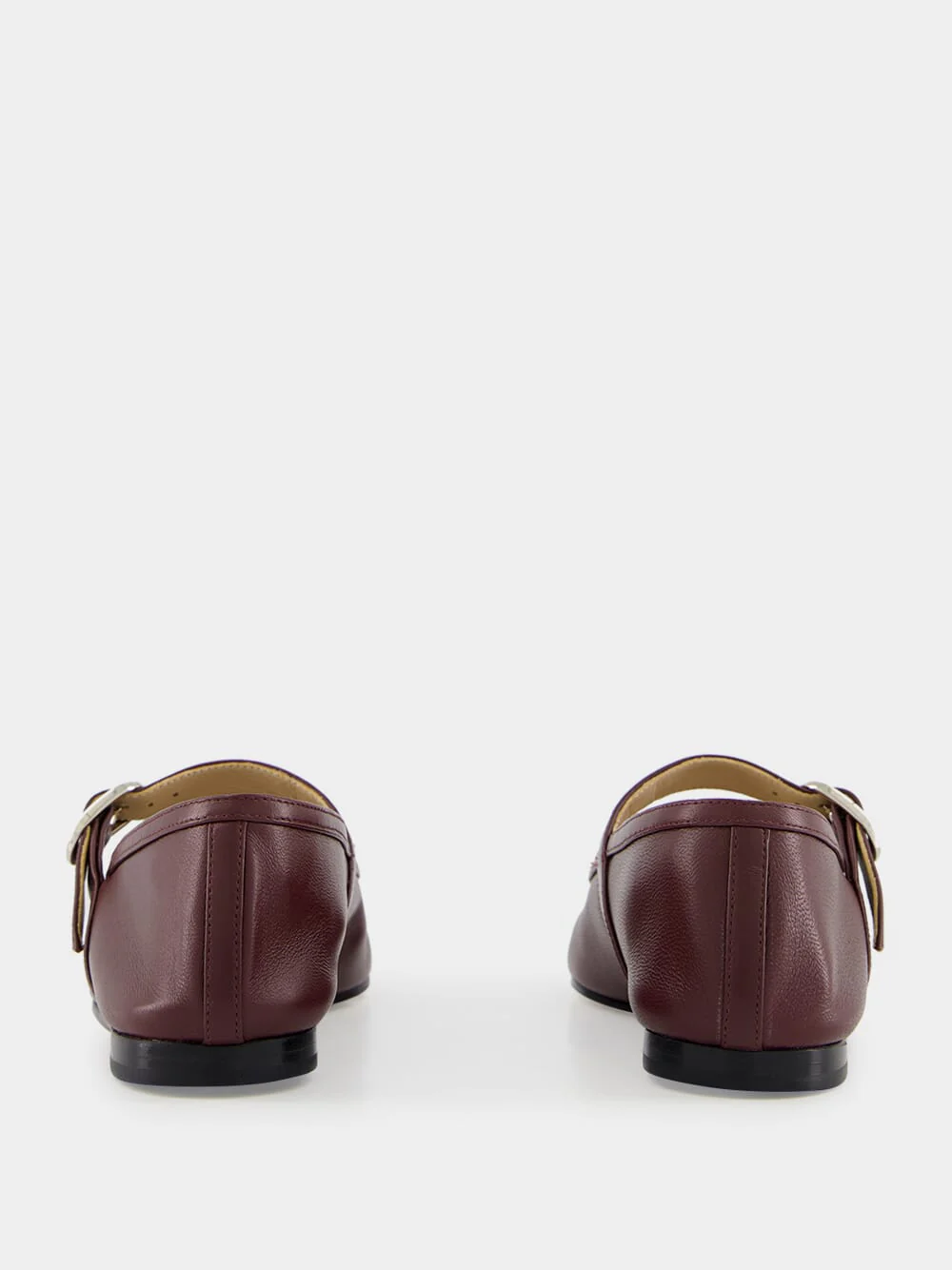 Oxblood Ballet Mary Jane Flats - Image 5