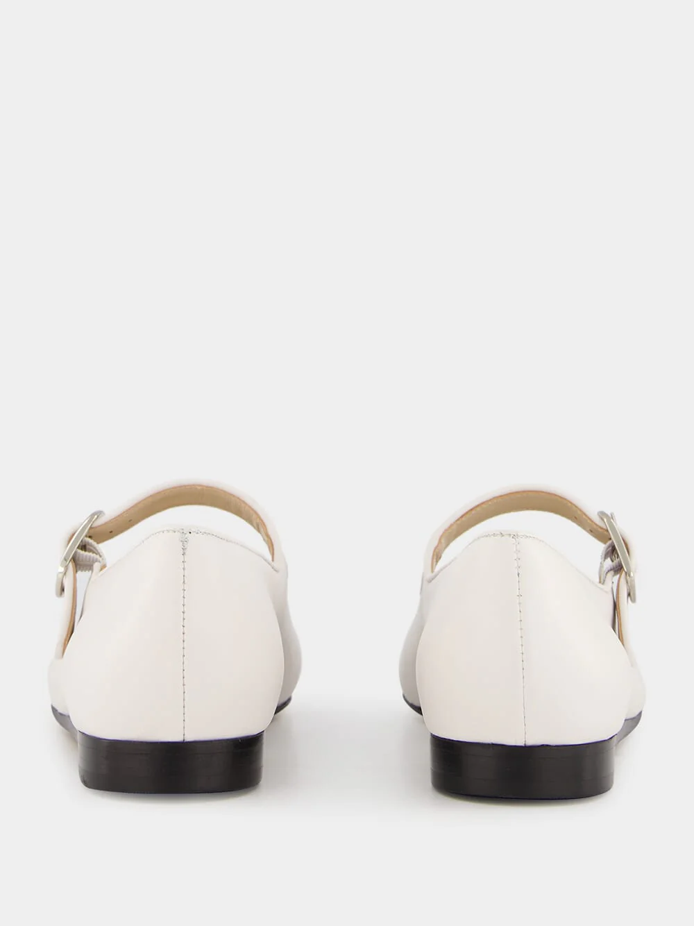 White Mary Jane Flats - Image 5