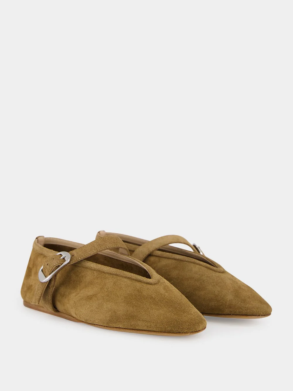 Taupe Stella Suede Slipper - Image 3
