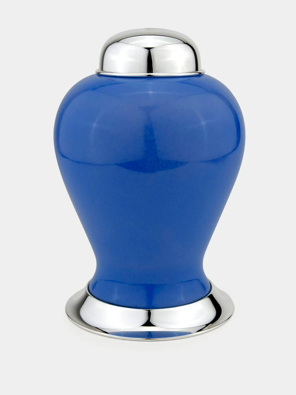 Medium Blue Porcelain Pot