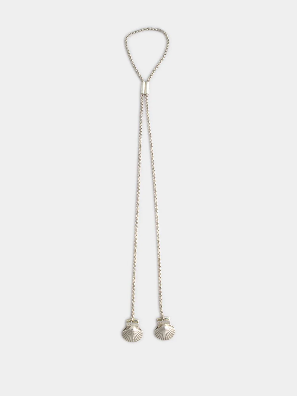 Silver Shell Napkin Clip Chain