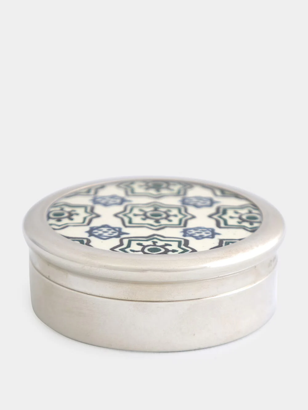 Green and Blue Silver Box with Uptown Tile