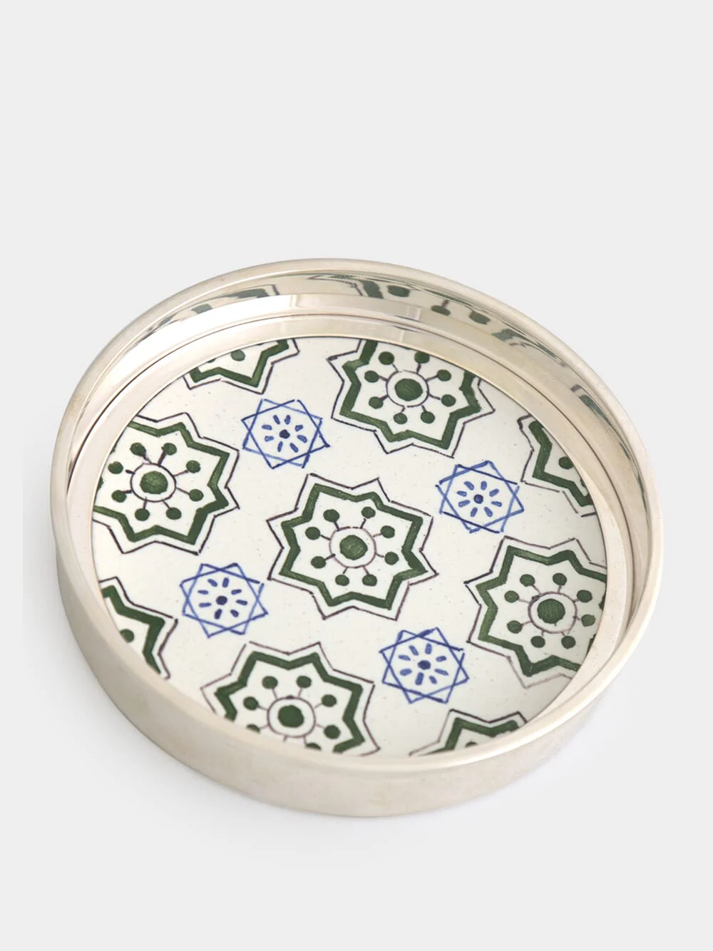 Green Bottle Coaster with Uptown Tile - Image 2