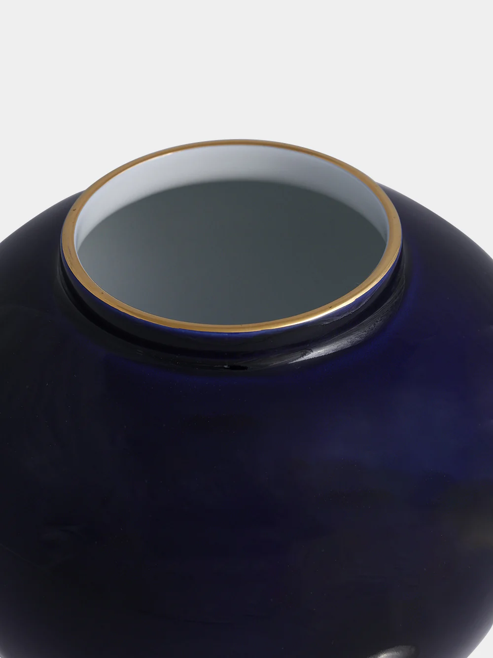 Cobalt Blue Medium Porcelain Jar - Image 3