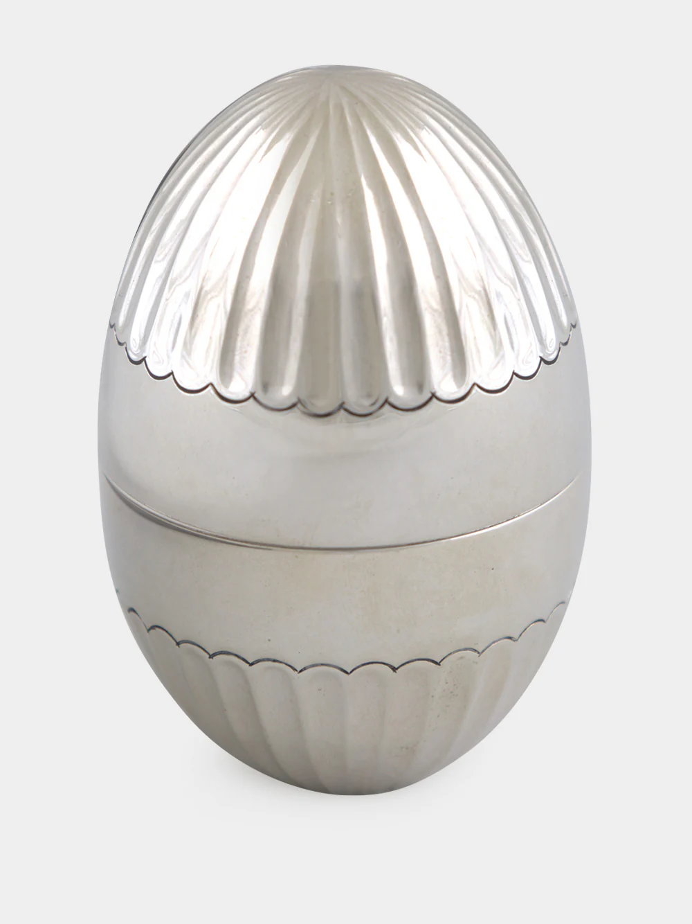 Silver 925 Half-Reeded Egg