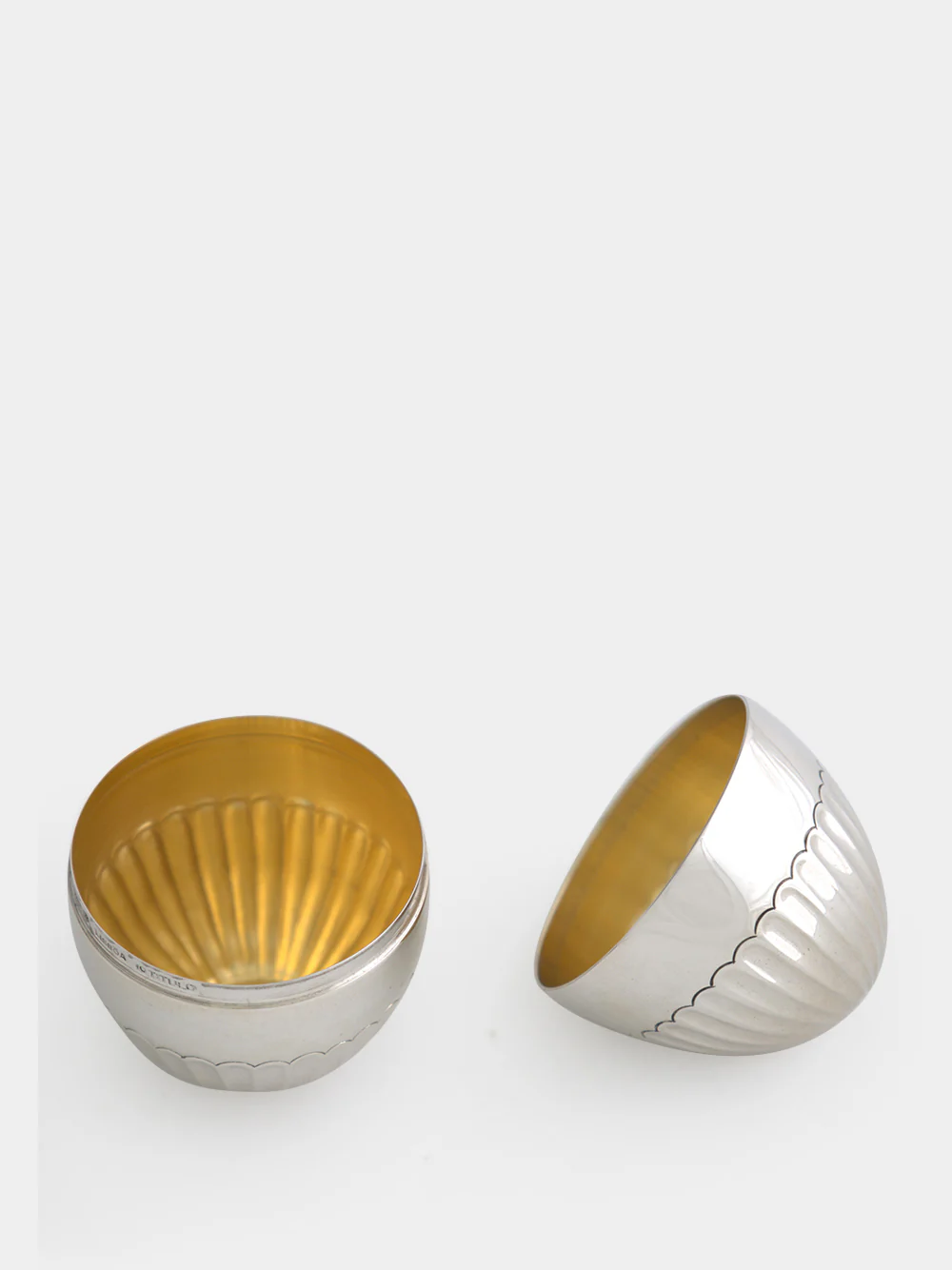 Silver 925 Half-Reeded Egg - Image 2
