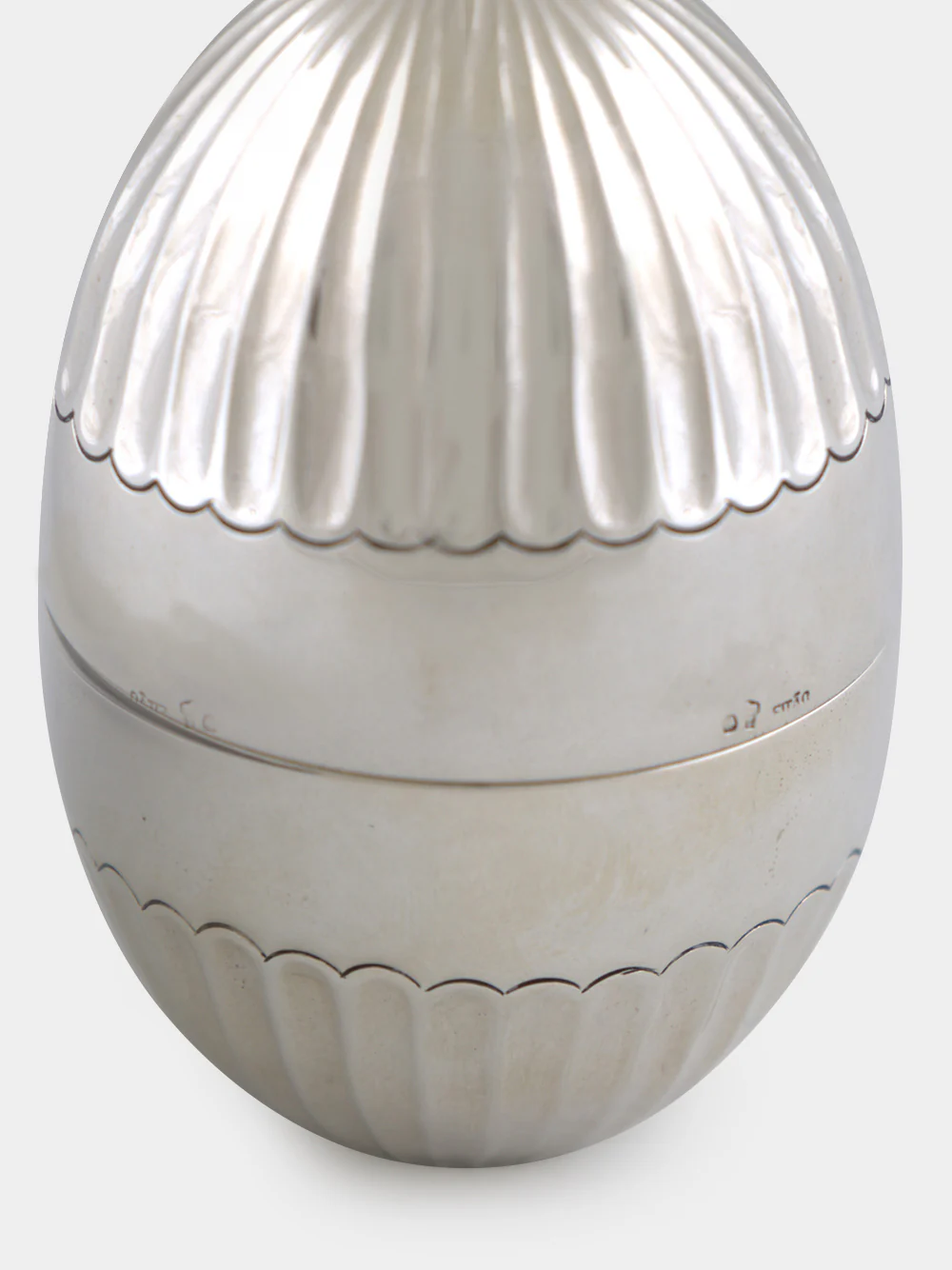 Silver 925 Half-Reeded Egg - Image 3