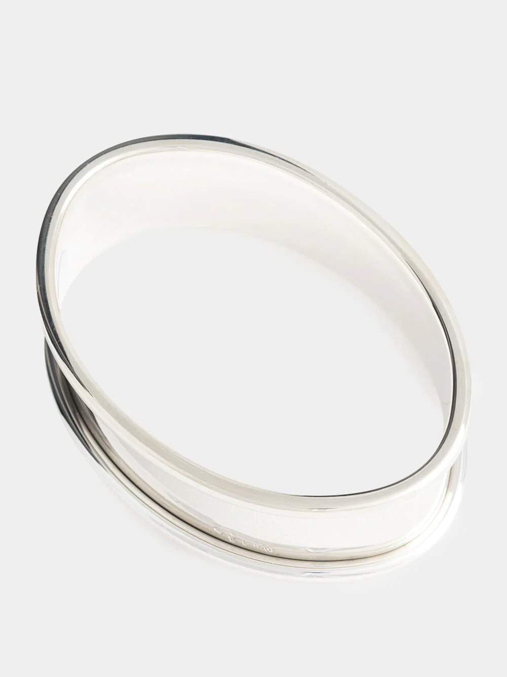Silver Oval Large Napkin Ring - Image 2