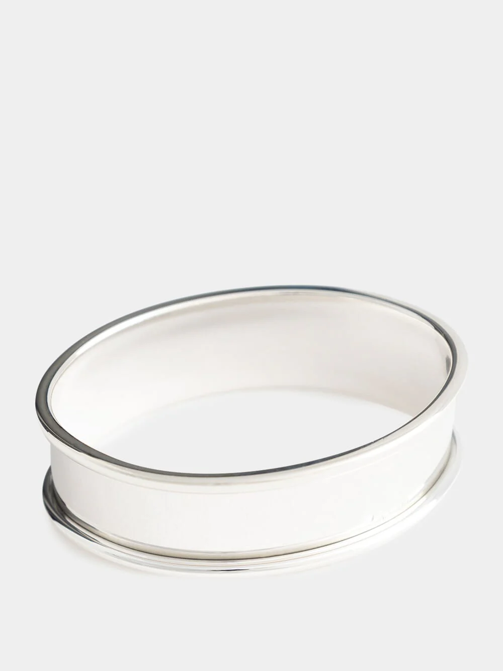 Silver Oval Large Napkin Ring - Image 3