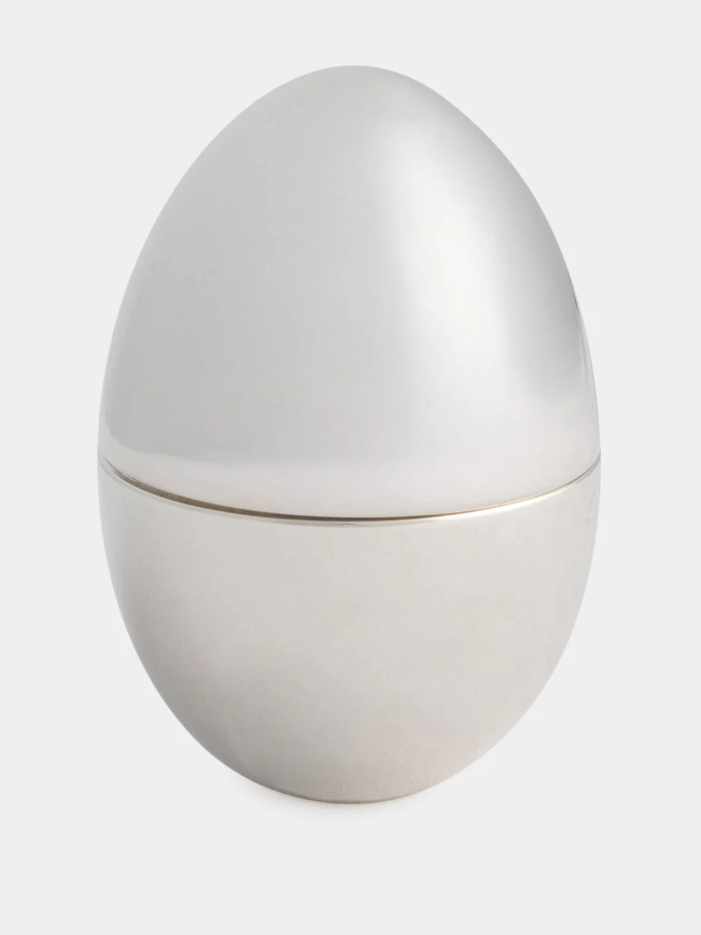 Silver Small Smooth Silver Egg
