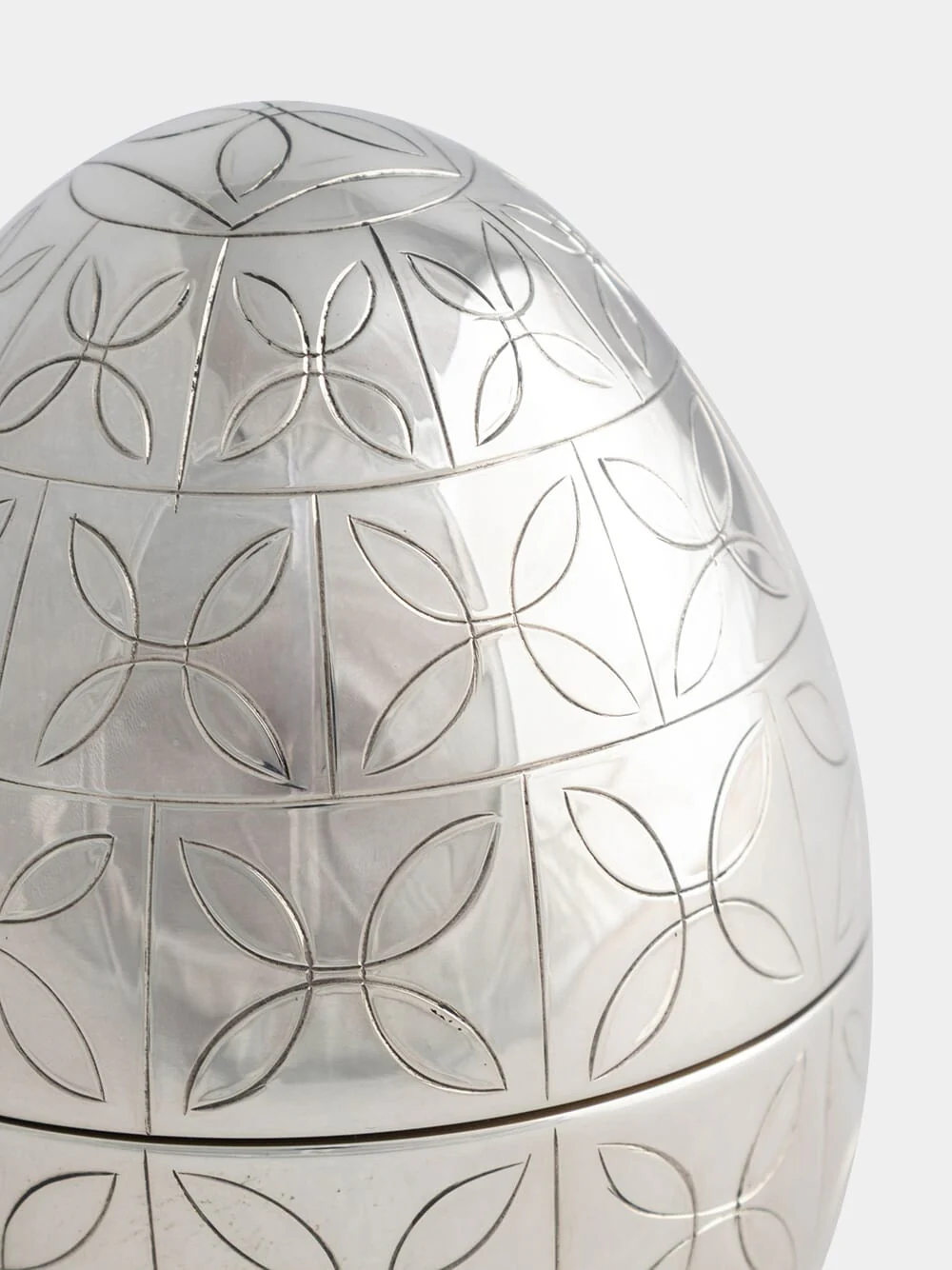 Silver Tile Egg Ornament - Image 3