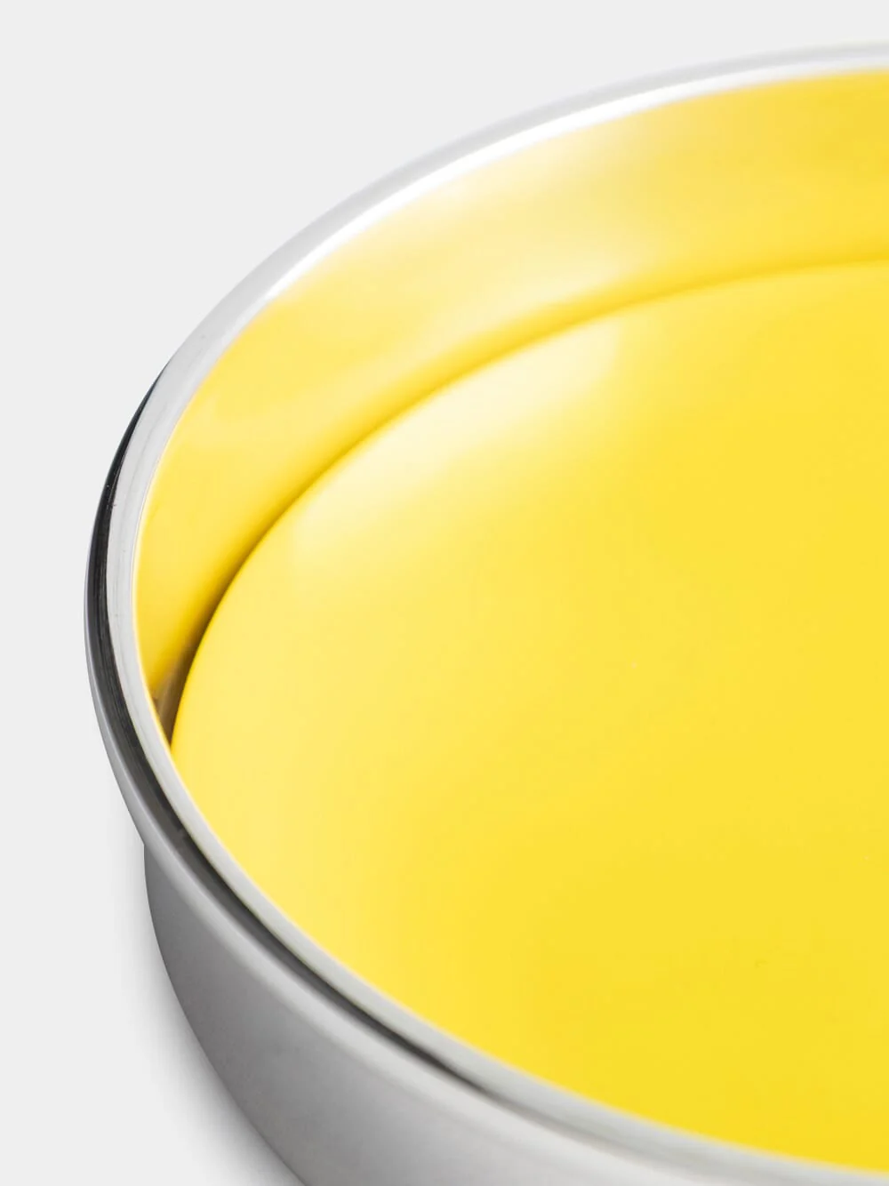 Silver Bottle Coaster with Yellow Porcelain - Image 3