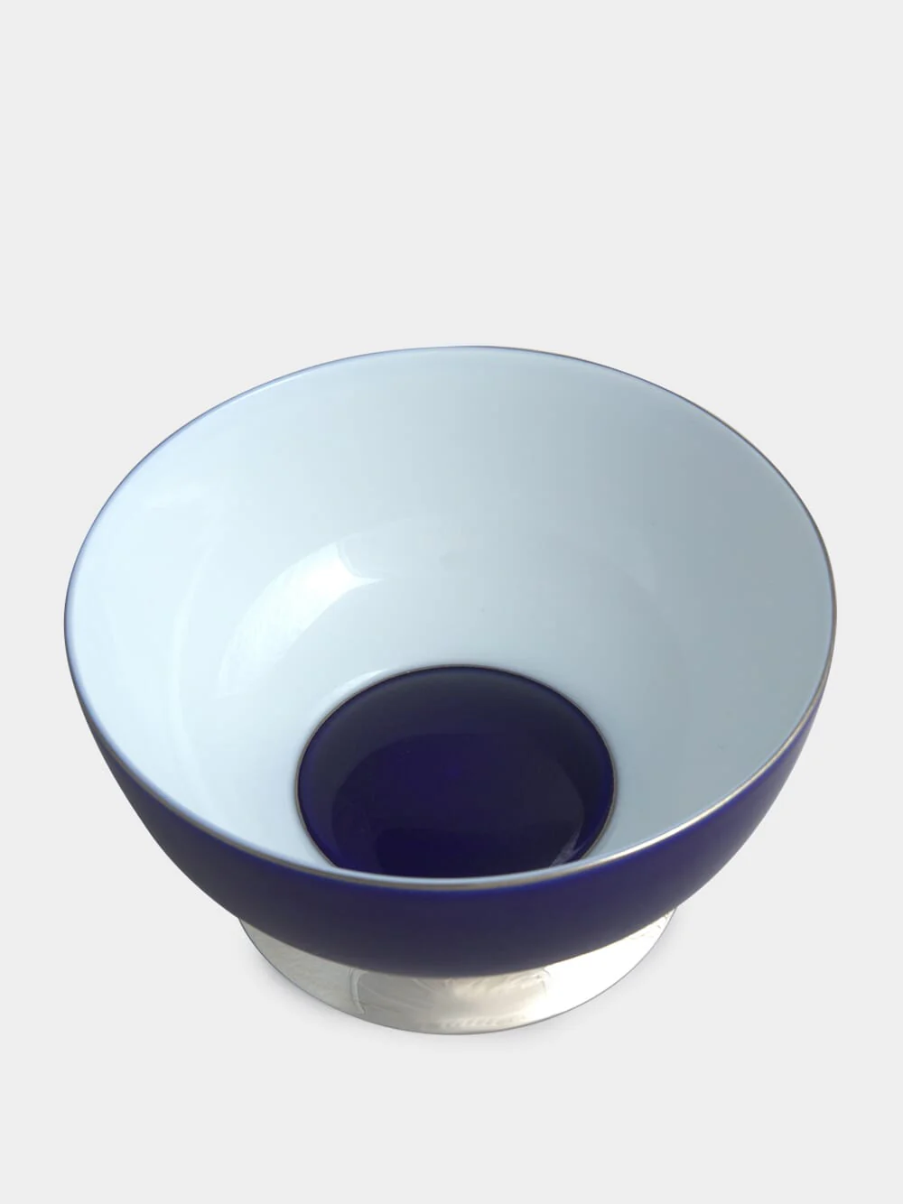 Silver Large Cobalt Blue Bowl - Image 3