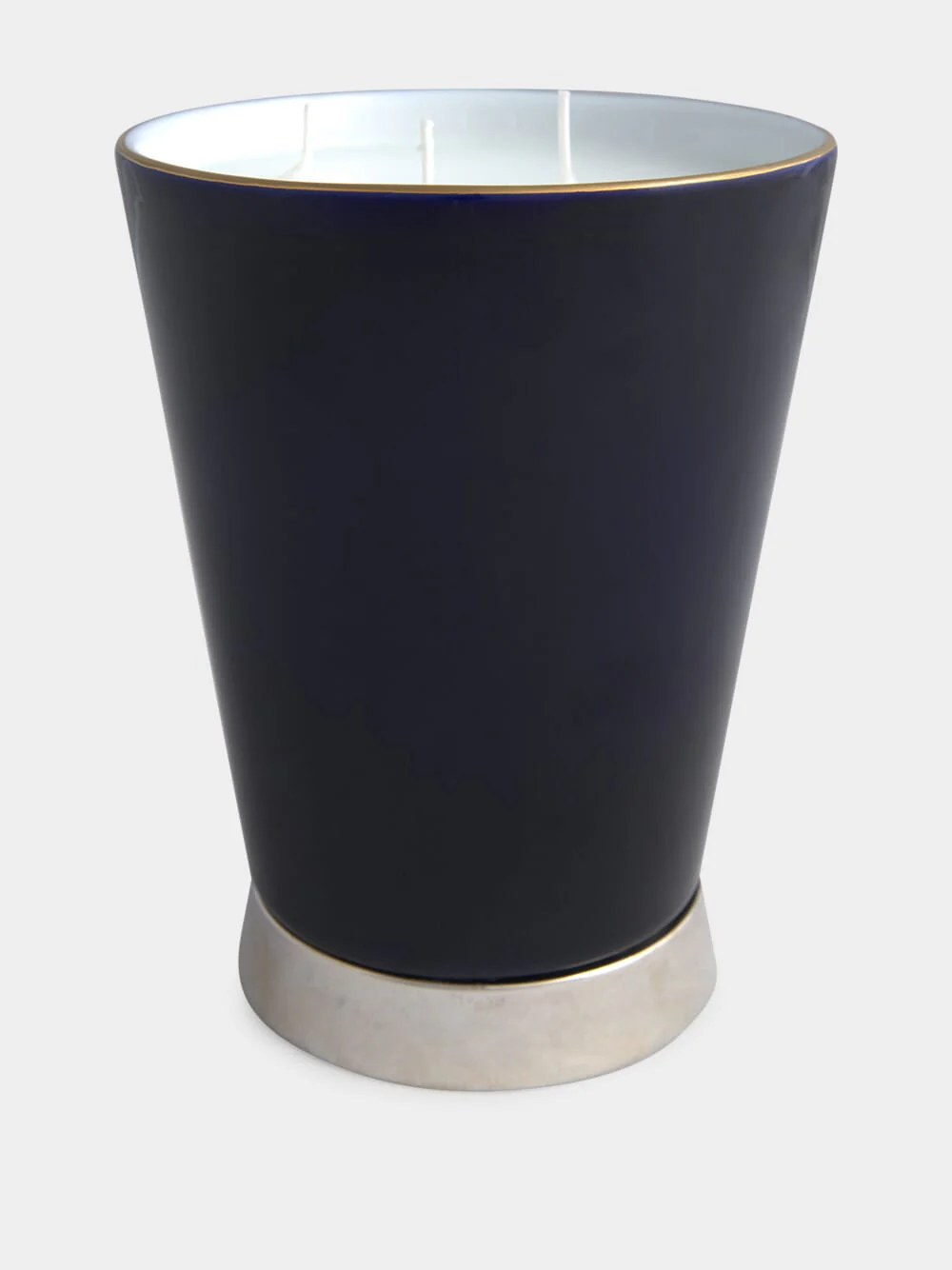 Silver Royal Scent Candle Cobalt Blue