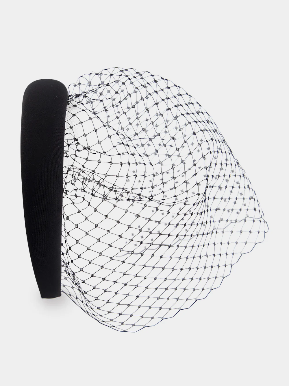 Black Robyn Blusher Veil Headband - Image 2