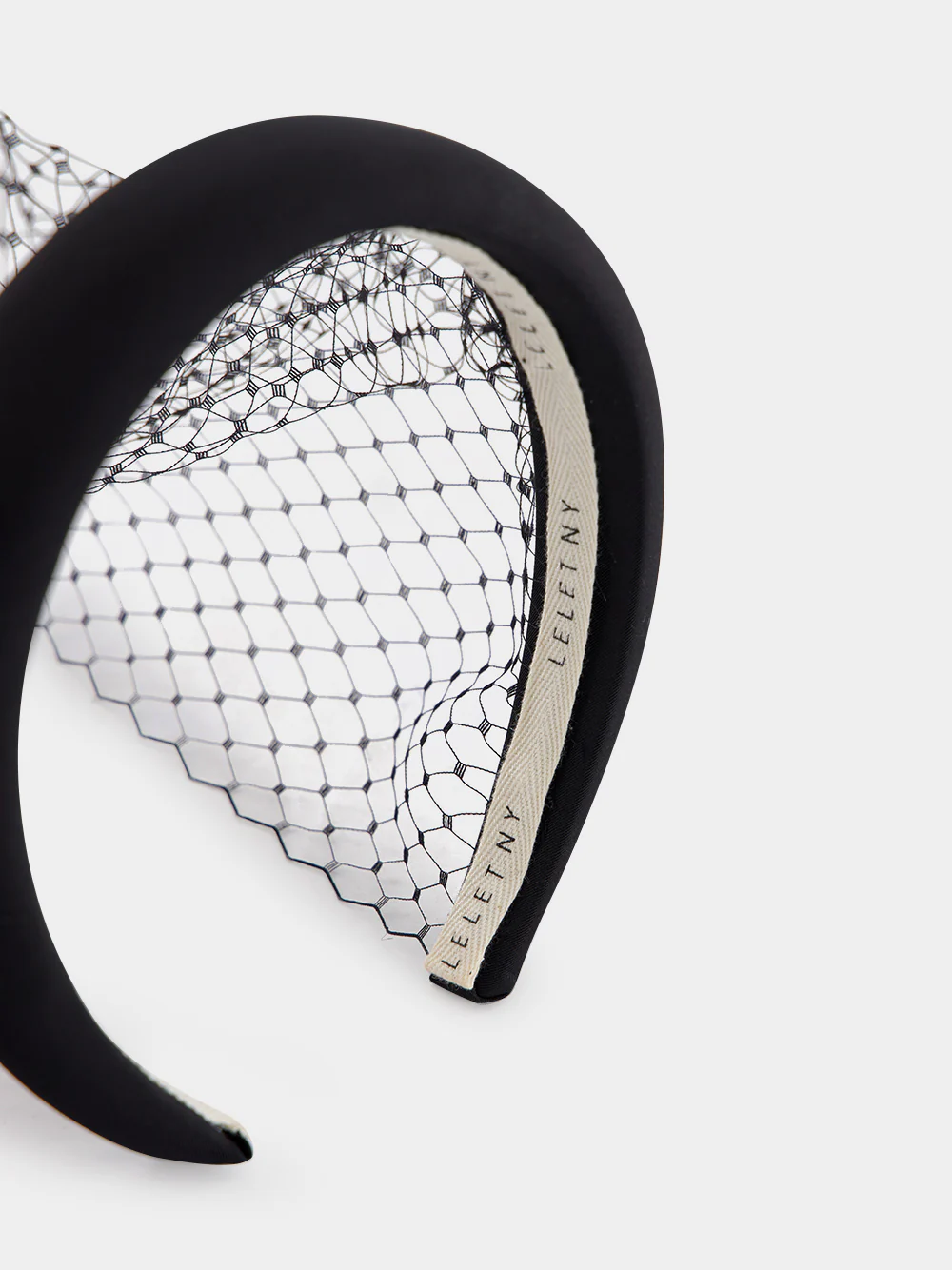 Black Robyn Blusher Veil Headband - Image 3