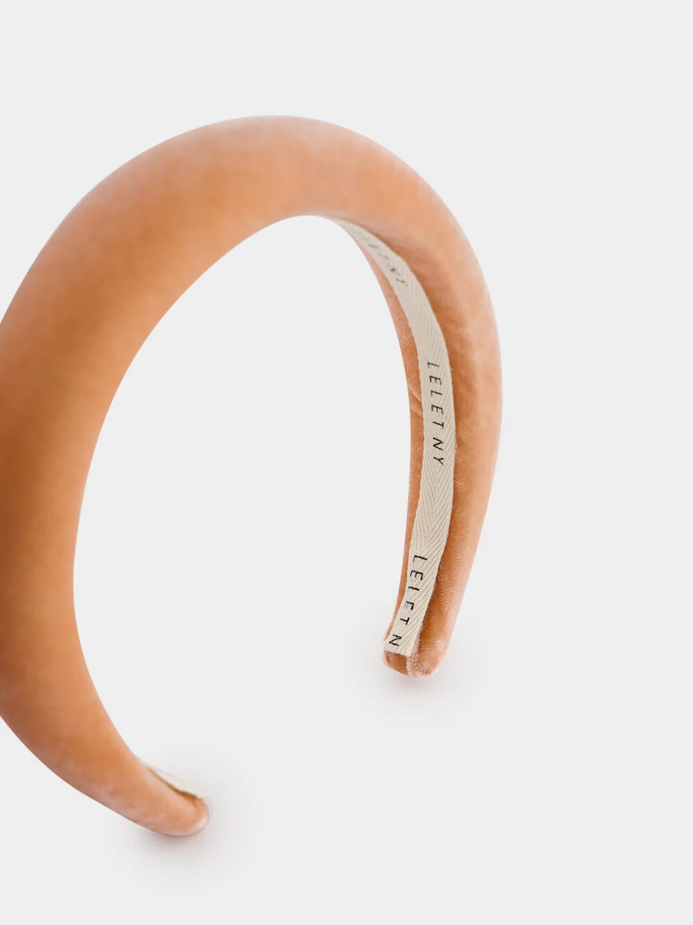 Dusty Rose Heloise Velvet Padded Headband - Image 3