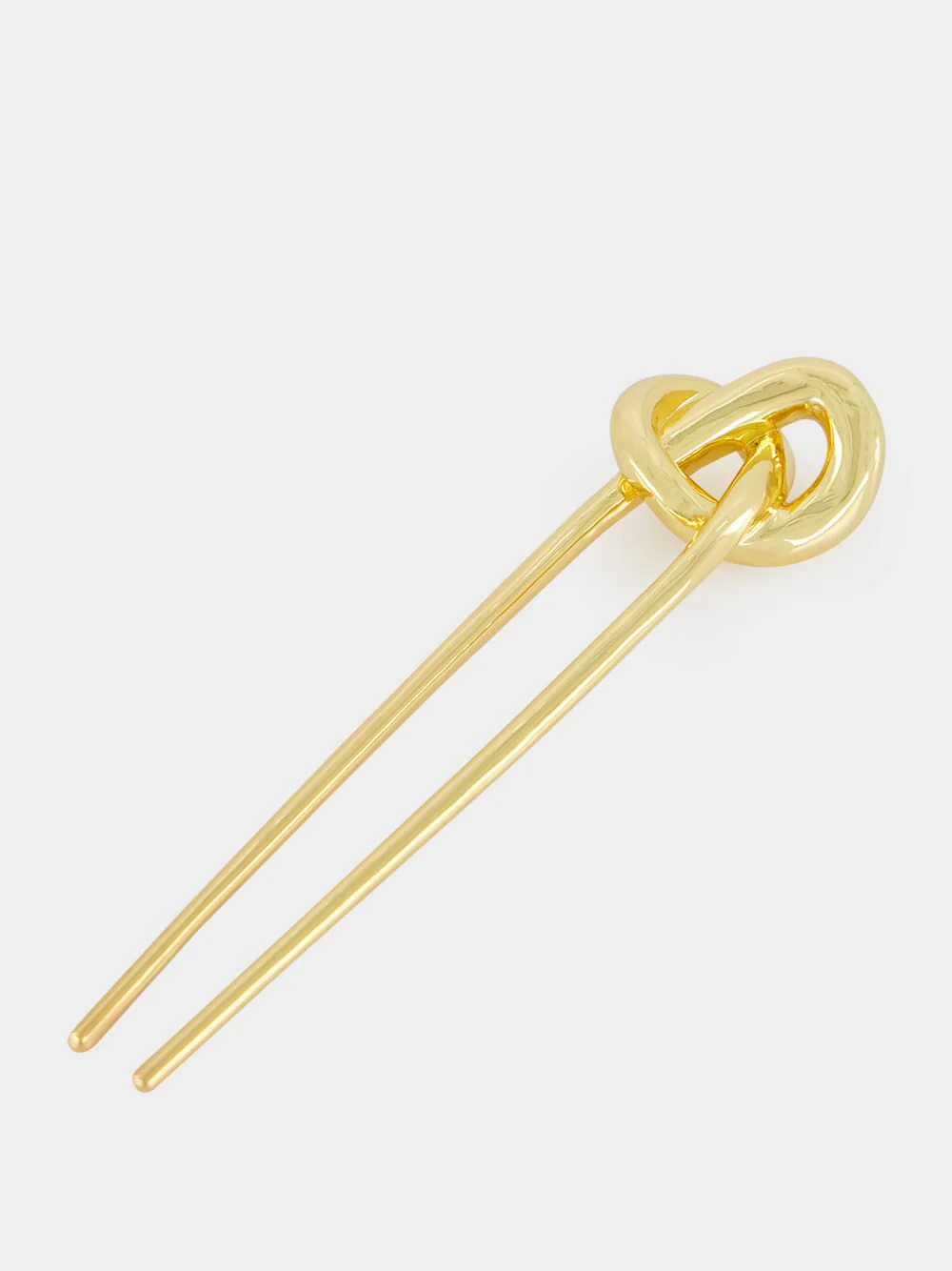 Gold Plated Glossy Knot French Pin - Image 3