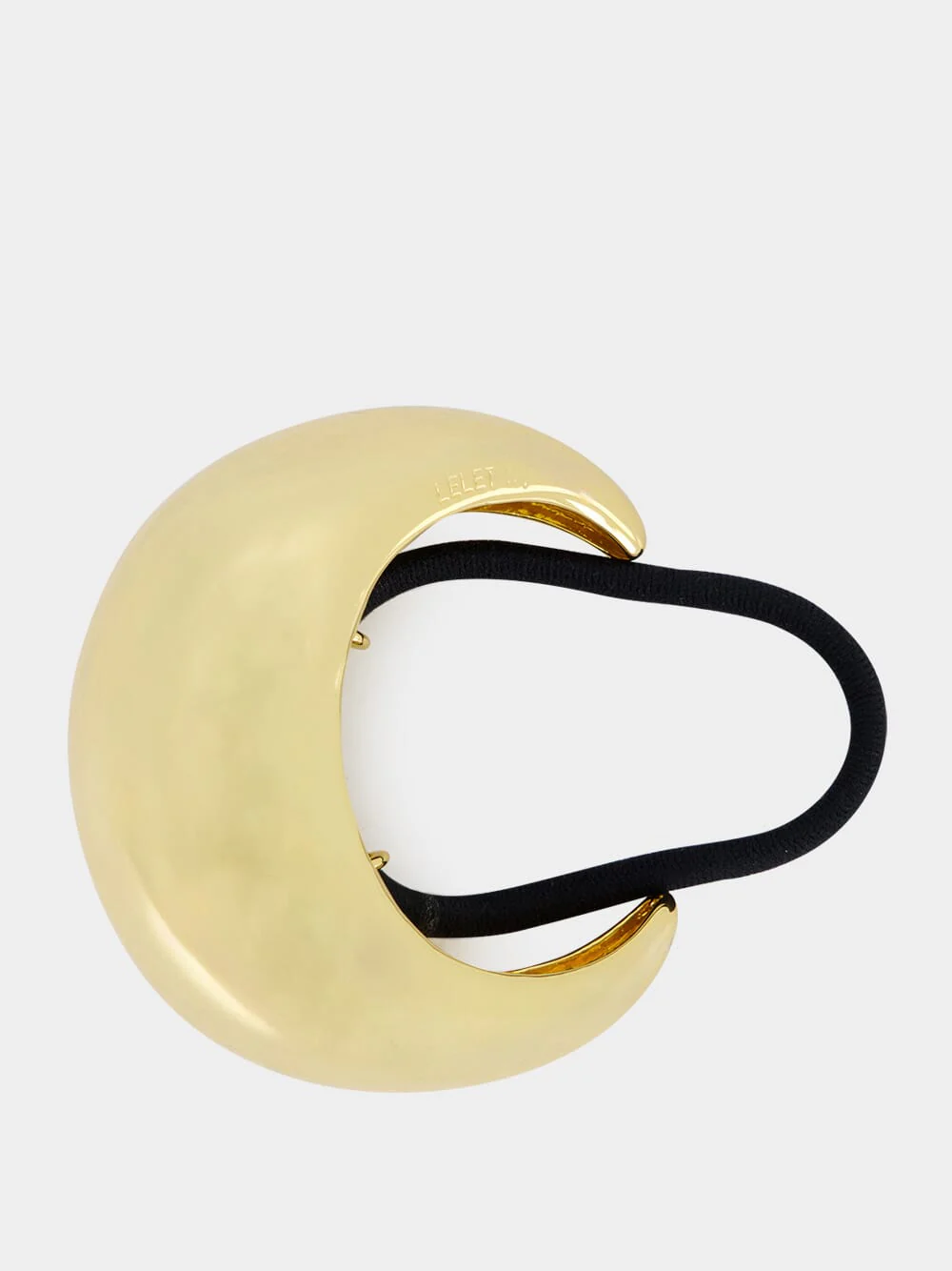 Gold Plated Matte Dome Pony Cuff - Image 4