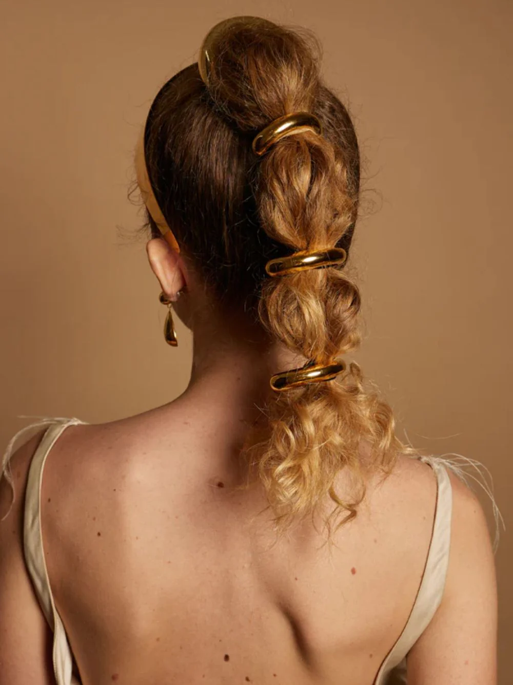 Gold Plated Petite Glossy Arch Pony - Image 2